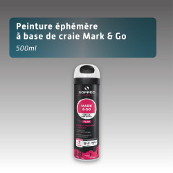 Marquage au sol éphémère à la craie fluorescente 500 ml - 7 couleurs | MARK & GO